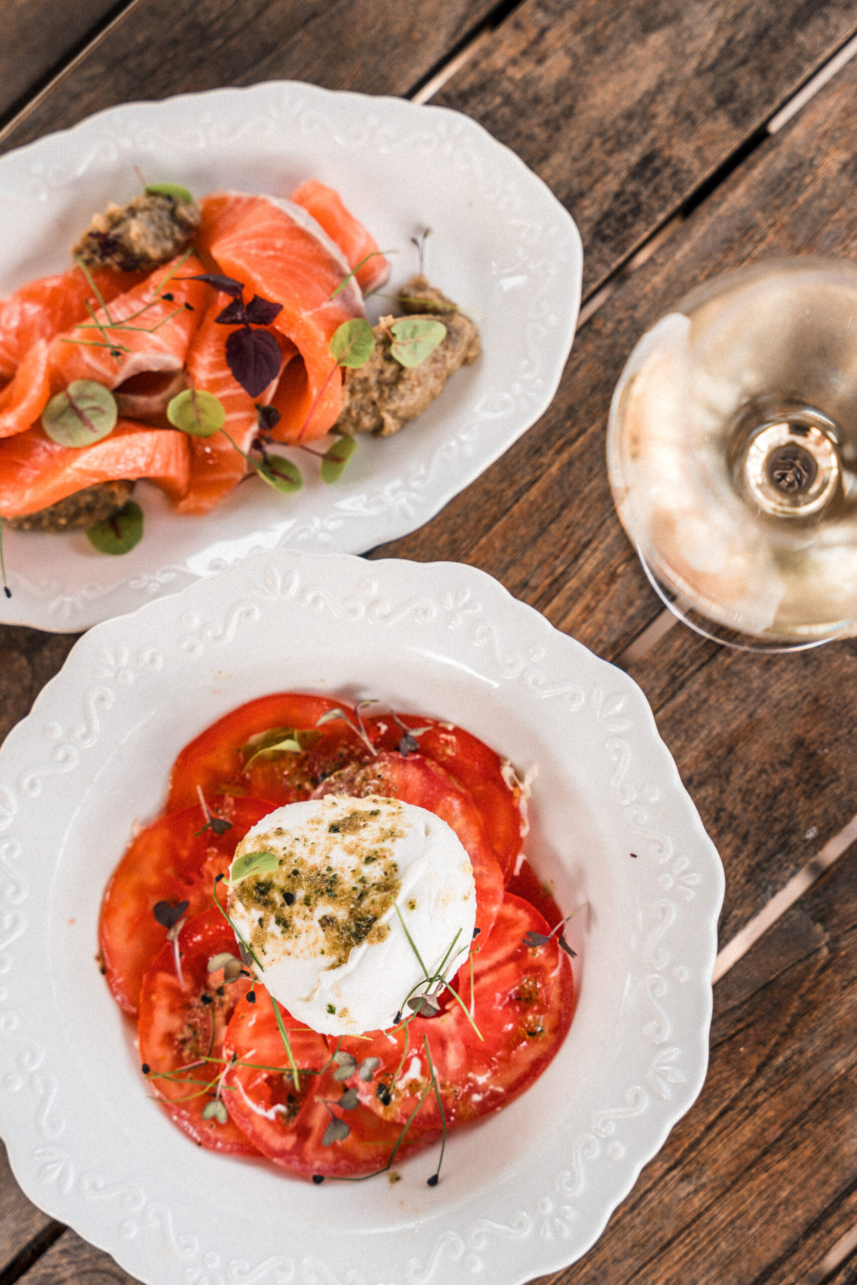 Scène de service gastronomique